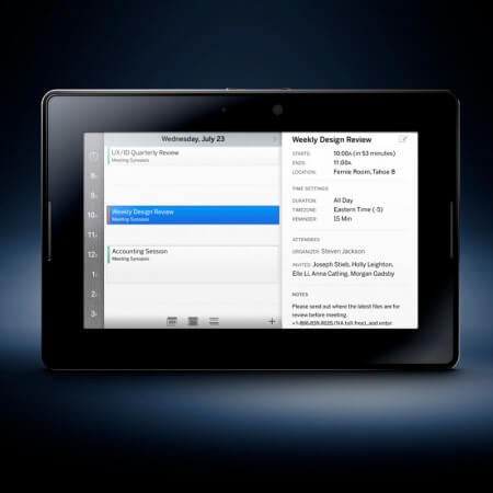 RIM выпустила два новых видеоролика о Blackberry PlayBook и Bold 9900. Фото.