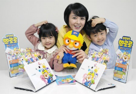 Samsung показала детский нетбук NC110-Pororo. Фото.