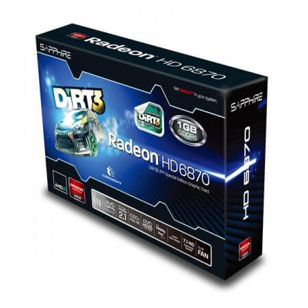 Sapphire представила видеокарту Radeon HD 6870 1G Dirt 3 Edition. Фото.