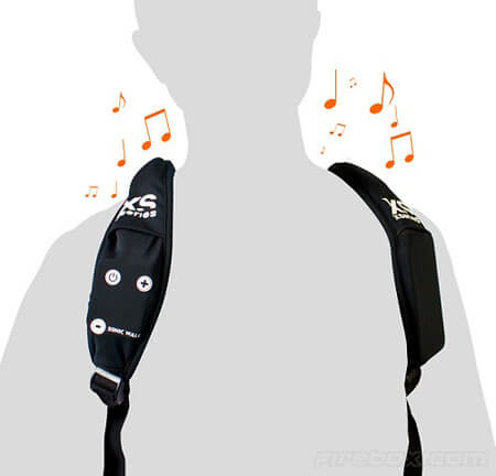 Необычная портативная аудиосистема Sonicwalk. Фото.