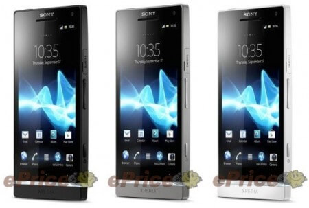Новые фотографии смартфона Sony Xperia SL. Фото.