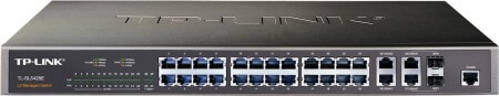 Управляемый коммутатор TP-LINK TL-SL5428E позаботится о безопасности офисной сети. Фото.
