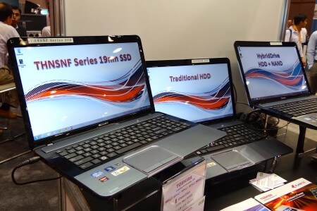 Toshiba представила свой первый гибридный HDD. Фото.
