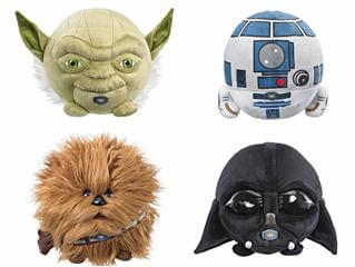 Коллекция игрушек Talking Plush Ball по мотивам Star Wars. Фото.