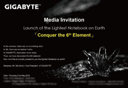 Gigabyte анонсировала X11: “самый легкий ноутбук на Земле”. Фото.