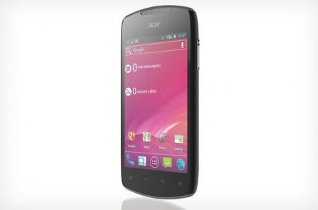 Анонсирован смартфон Acer Liquid Glow с Android 4.0. Фото.