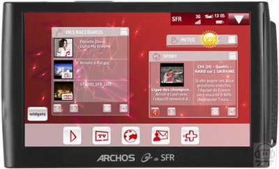 Archos 5 3G+ доступен во Франции. Фото.