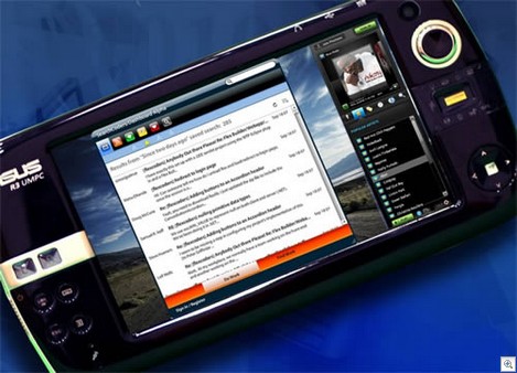 Живая фотография UMPC Asus R3. Фото.