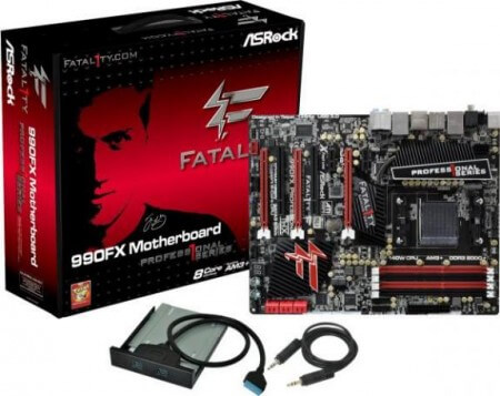 ASRock представила материнскую плату Fatal1ty 990FX Professional. Фото.