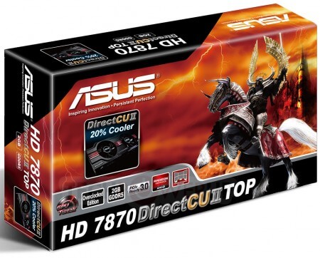 Asus оснастила видеокарты серии Radeon HD 7800 кулером DirectCu II. Фото.