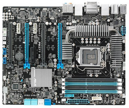 Asus показала материнскую плату P8Z77 WS. Фото.