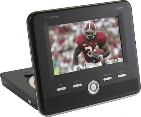 Audiovox выпускает DVD плеер DFL01 со встроенным FLO TV. Фото.