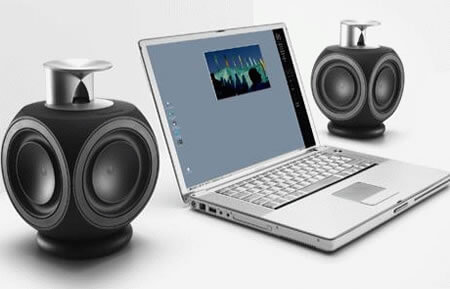 Акустика от Bang и Olufsen. Фото.