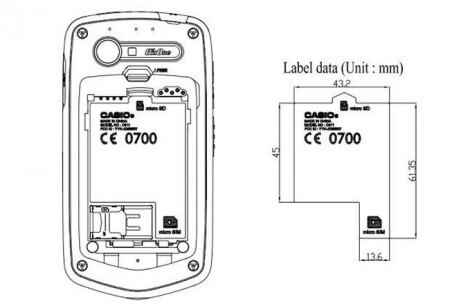 Смартфон Casio «засветился» на сайте FCC. Фото.