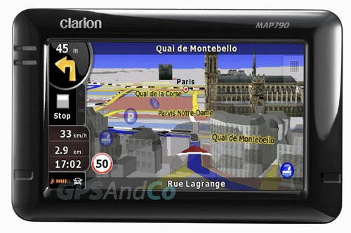 CeBIT 2009: GPS устройства Clarion MAP 690 и Clarion MAP 790. Фото.