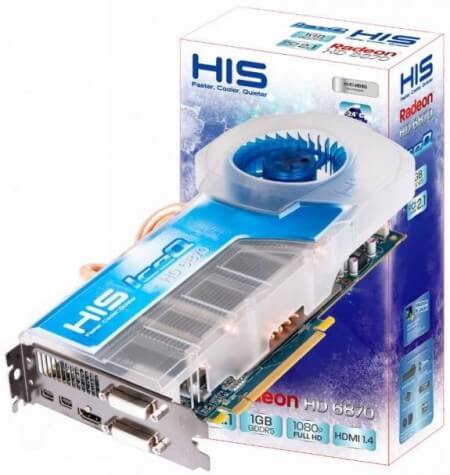 HIS представила видеокарту Radeon HD 6870 IceQ 1GB. Фото.