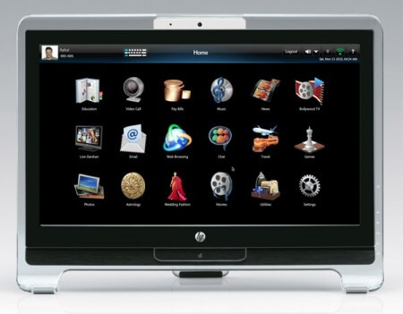 HP DreamScreen 400 — это сенсорный моно-блок основан на Linux. Фото.