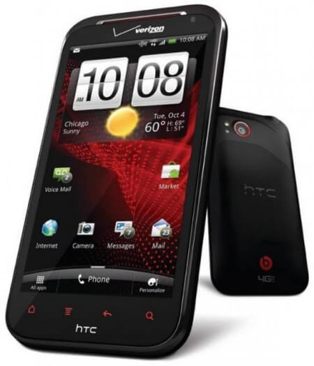 HTC официально представила смартфон Rezound. Фото.