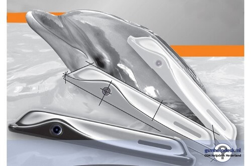 Hyundai MB-490i Dolphin — телефон с отличным дизайном и средними характеристиками. Фото.