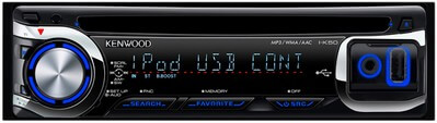 Автомагнитола JVC I-K50 c поддержкой iPod и iPhone. Фото.