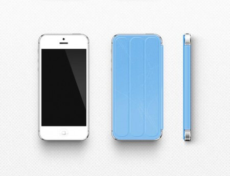 Чехол Smart Cover для iPhone 5. Фото.