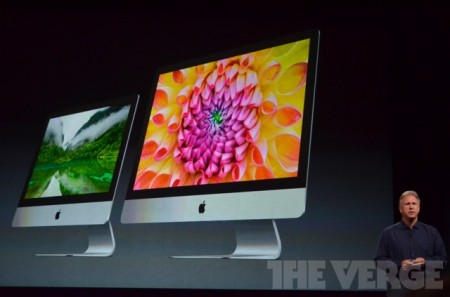 Толщина корпуса моноблоков Apple iMac нового поколения равна 5 мм. Фото.