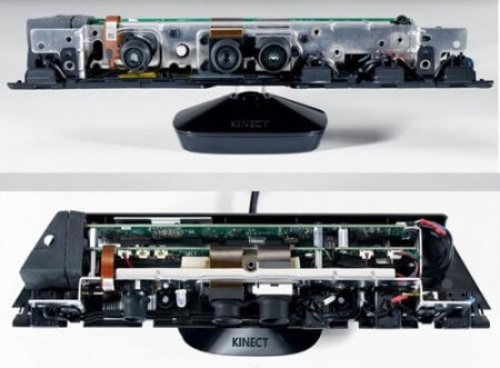 Microsoft показывает внутренности камеры Kinect. Фото.