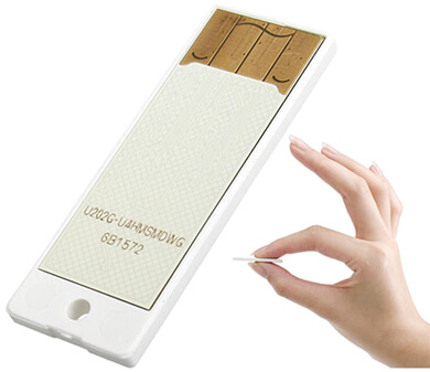 Компания Kingmax представила самый маленький в мире USB накопитель. Фото.