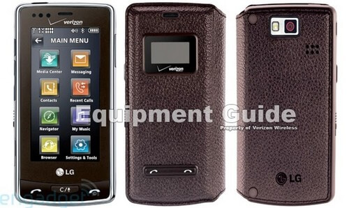 Verizon начнет продажи LG Versa VX960 1 марта 2009. Фото.
