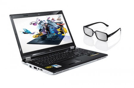 LG представляет свой первый 3D-ноутбук. Фото.