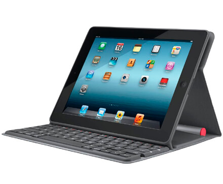 Logitech выпустил защитную обложку для iPad с встроенной клавиатурой и солнечными батареями. Фото.