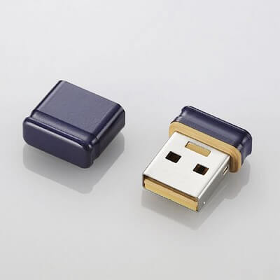 Миниатюрная USB флешка от Elecom. Фото.