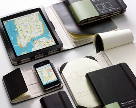 Moleskine представляет специальные чехлы для iPad, iPhone. Фото.