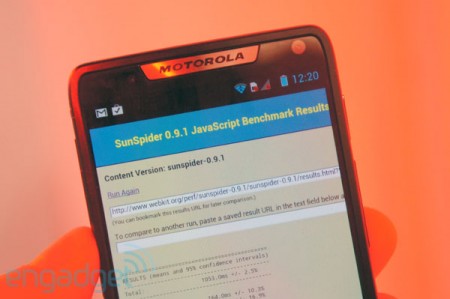 Результаты тестирования смартфона Motorola RAZR i. Фото.