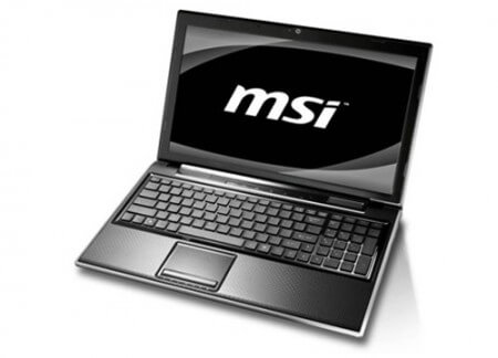 MSI представляет ноутбуки FX600, FR600. Фото.