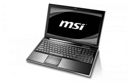 MSI представляет ноутбук FX610 с Phenom II. Фото.