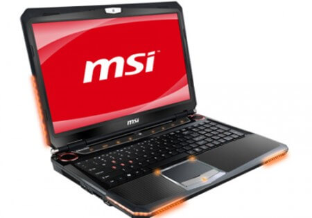 MSI представляет ноутбук GT663 с GeForce GTX 460M. Фото.