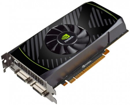 GeForce GTX 550 -самая младшая карта NVIDIA из 500-й серии. Фото.