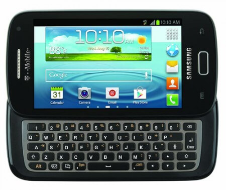 T-Mobile Samsung Galaxy S Relay 4G с физической QWERTY-клавиатурой. Фото.