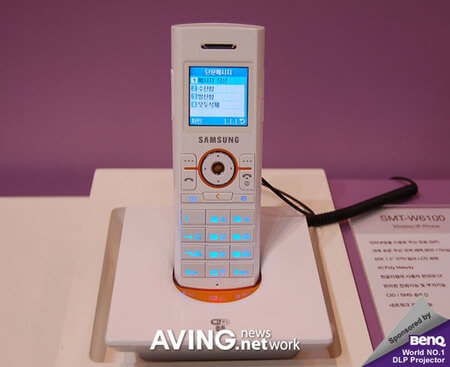 Samsung SMT-W6100 – беспроводной IP телефон. Фото.