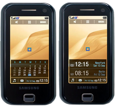 Samsung SGH-F700 и Samsung SGH-F520 в действии (видео). Фото.