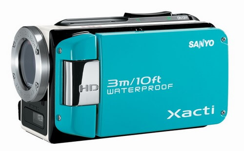 Водонепроницаемый камрекордер Sanyo Xacti WH1. Фото.