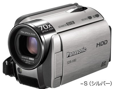 Panasonic SDR-H80 — видеокамера с 60 Гб HDD. Фото.