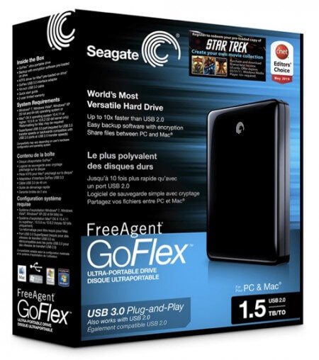Seagate представляет внешний накопитель емкостью 1,5 ТБ. Фото.