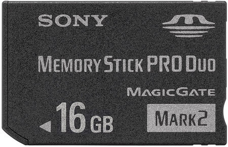 Memory Stick теперь и 16Гб. Фото.