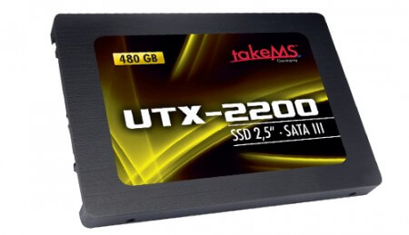takeMS представила твердотельные накопители UTX-2200 с интерфейсом SATA 6 Гбит/с. Фото.