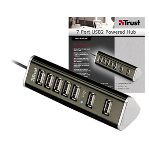 7-портовый Trust HU-5870V USB 2.0 хаб. Фото.