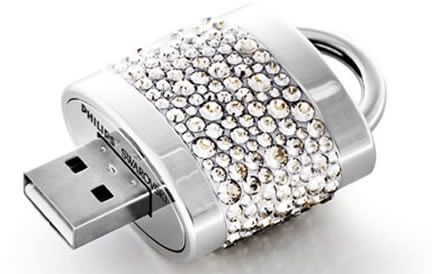 Роскошные USB накопители из коллекции Active Crystals. Фото.