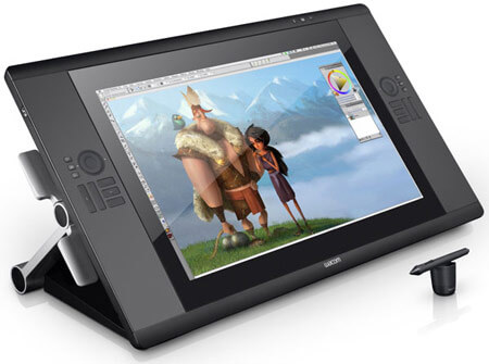 Wacom представила новый интерактивный перьевой дисплей Cintiq 24HD touch. Фото.