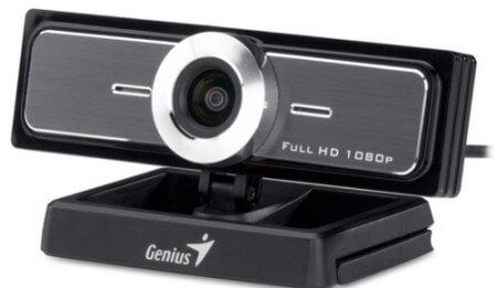Вебкамера Genius WideCam F100 с широкоугольным объективом. Фото.